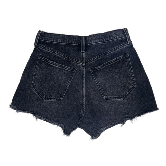 Abercrombie & Fitch Curve Love 90s Relaxed High Rise Cutoff Short Black sz 27/4 - Picture 8 of 10